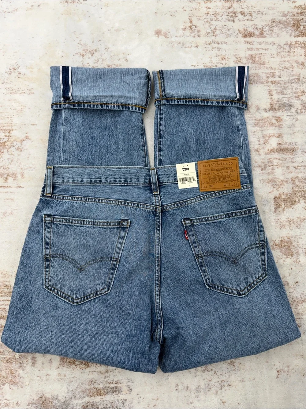 Levi's  Selvedge Denim Jeans Mens  Regular Fit Straight Leg size ( 36/30) (33/32